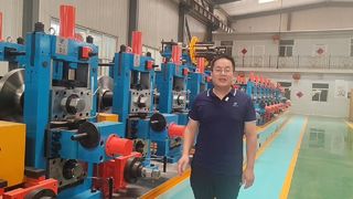 ความถี่สูง ERW Tube Mill สายการผลิตท่อเหล็กคาร์บอนควบคุม PLC