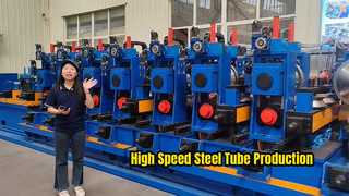 ความถี่สูง CE ได้รับการรับรอง ERW Tube Mill รอยท่อโรงสีเครื่องยนต์มอเตอร์เครื่องท่อเหล็กคาร์บอน