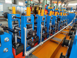 89mm 3.5&quot; High Frequency Welded Round Tube Mill Machine Energy Efficient
