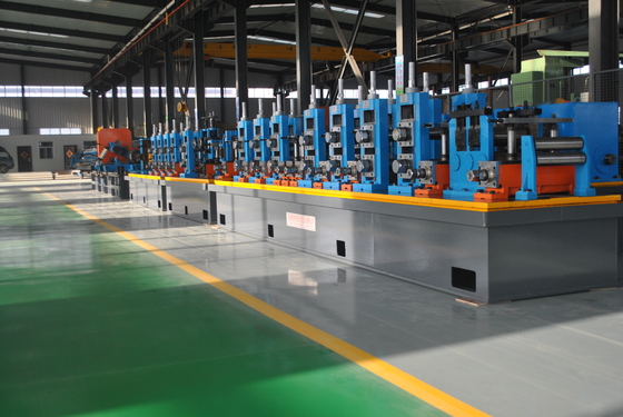 Automatic Diameter 13-50 x 0.6-2 mm steel plate ERW pipe mill line workshop machine to make square tube