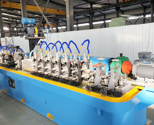 HG20 รอยสายการผลิตท่อเหล็กคาร์บอน 100KW สำหรับท่อก่อสร้าง