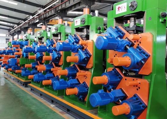 ความถี่สูง 1.5mm Tube Mill การปั่น อัตโนมัติ Tube Mill เครื่อง palletizing