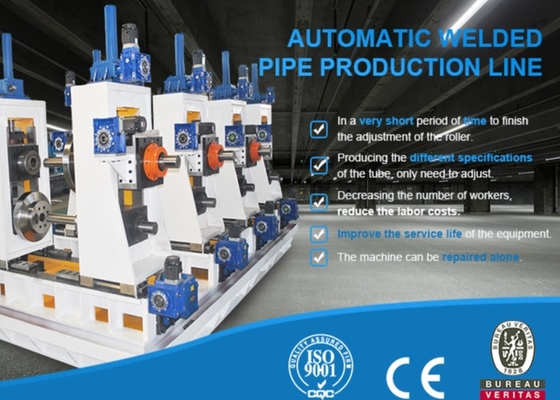 Plc การควบคุม Cnc ความแม่นยําสูงผลิตเครื่องยนต์ท่อ อัตโนมัติ Tube Mill