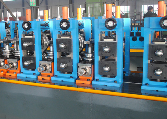 เครื่องบดท่อความแม่นยํา Anodizing Roll Forming Tube Mill สําหรับเฟอร์นิเจอร์ Od 32mm-89mm