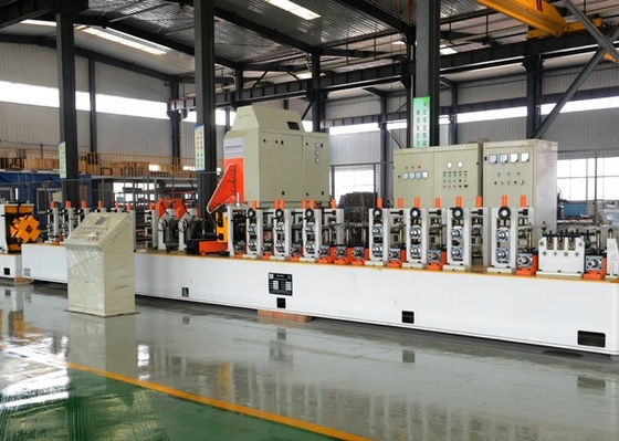 100X100Mm ความละเอียดสูง อัตโนมัติเต็ม Tube Mill Machine รวมม้วน