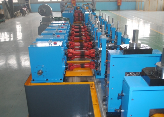 สีฟ้า ความถี่สูง การปั่นท่อสี่เหลี่ยม Mill 120m / Min รวดเร็วการเปลี่ยน Mill