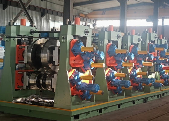 เครื่องบดท่อ Erw ความเร็วสูงสําหรับเหล็กคาร์บอน ความเร็วการปั้น 0-50m/min
