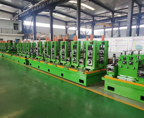 เครื่องบดท่อความแม่นยํา Anodizing Roll Forming Tube Mill สําหรับเฟอร์นิเจอร์ Od 32mm-89mm