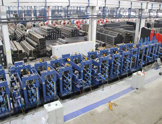 ความแม่นยําสูง ท่อ welded Erw Mill ท่อกระจก 150-254mm สแตนเลสท่อการผลิตสาย
