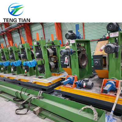 ความแม่นยําสูง ท่อ welded Erw Mill ท่อกระจก 150-254mm สแตนเลสท่อการผลิตสาย