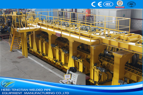 ขนาดใหญ่ สีเหลือง ERW รอบรูปร่าง ความถี่สูง welded ท่อ Mill Max 25m / min ความเร็ว
