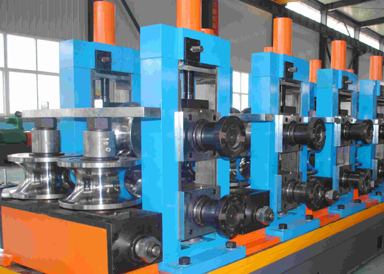 Auto ERW Pipe Mill เส้นผ่านศูนย์กลางท่อขนาดใหญ่ 140 มม. รับรองมาตรฐาน ISO