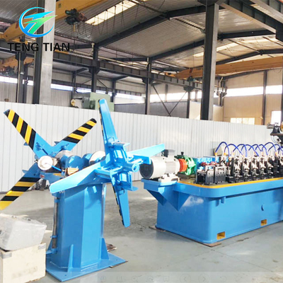HG20 รอยสายการผลิตท่อเหล็กคาร์บอน 100KW สำหรับท่อก่อสร้าง