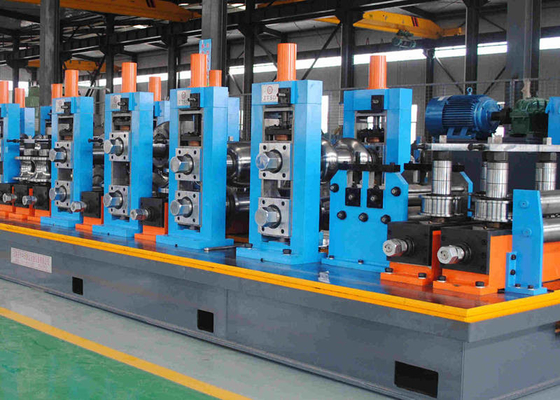 Auto ERW Pipe Mill เส้นผ่านศูนย์กลางท่อขนาดใหญ่ 140 มม. รับรองมาตรฐาน ISO
