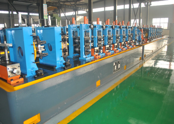 โรงงานผลิตท่อที่มีความแม่นยำประสิทธิภาพสูงเครื่องทำท่อ ERW ควบคุม PLC อัตโนมัติ