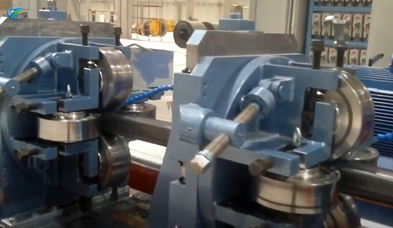 อัตโนมัติ Tube Mill เครื่องปรับปรุงท่อ Tube Roll Forming Machine สําหรับท่อกลม