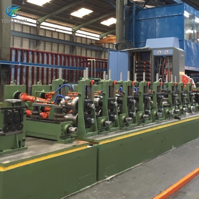 โรงขึ้นรูปสำหรับเครื่องทำท่อเหล็ก 200 KW การเชื่อมแบบเหนี่ยวนำ HF