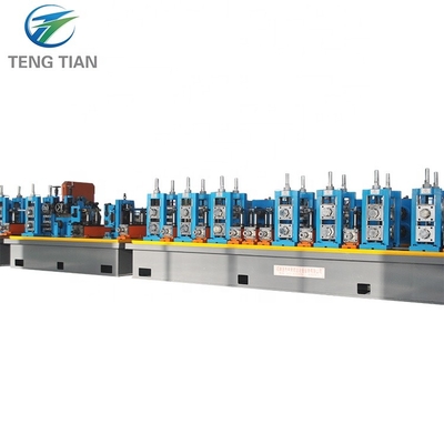 สายการผลิตท่อเหล็กความแม่นยำสูงโรงงานคาร์บอนและเหล็กชุบสังกะสี HG50 ERW Tube Mill