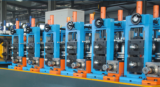 คู่มือหรือโดยอัตโนมัติ 60X60Mm Square Tube Mill Steel Welded Pipe Production Line