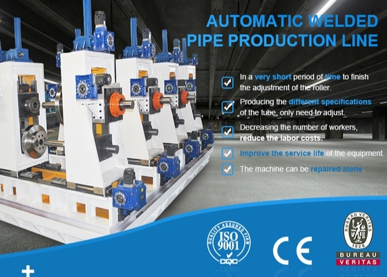 ความถี่สูง 1.5mm Tube Mill การปั่น อัตโนมัติ Tube Mill เครื่อง palletizing
