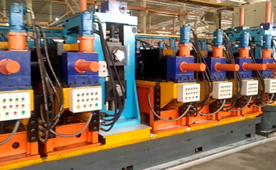 เส้นผ่านศูนย์กลาง 320-530 Mm Erw Pipe Mill, Hf Welded Round Tube Mill
