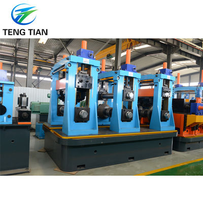 เครื่องทำท่อ ERW เหล็กกล้าคาร์บอนอัตโนมัติกำลัง 45kw สำหรับสายการผลิตท่อ เครื่องโรงสีหลอดแม่นยำ