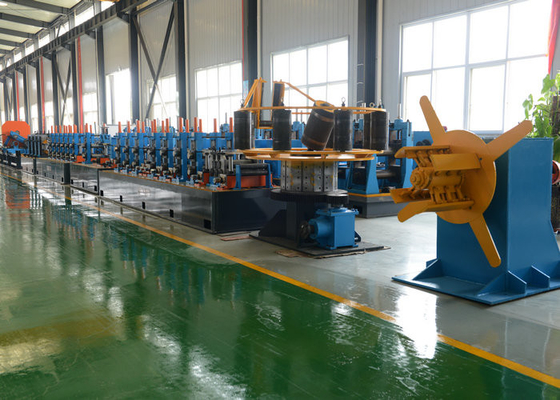 โรงเหล็กท่อความเที่ยงตรงสูง 21 - 63 มม. ท่อเหล็ก Dia Welded Tube Mill