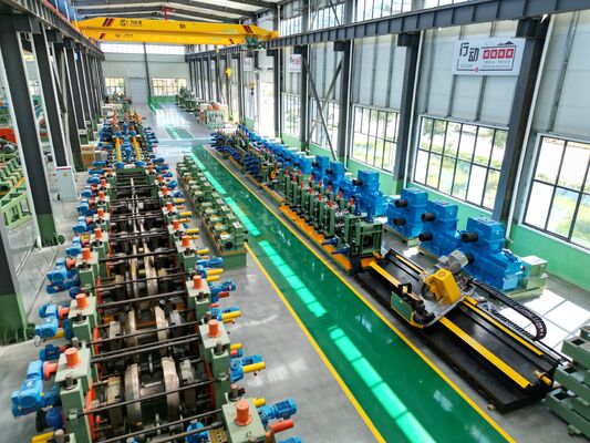 โรงสีท่อเชื่อมขนาดเส้นผ่านศูนย์กลาง 300-508 มม. ความเร็ว 0-25 ม. / นาที