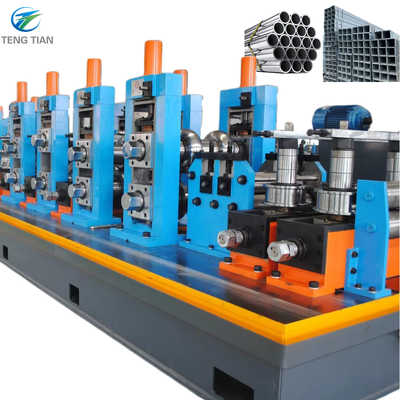 HG140 ความเร็วสูง HF ท่อเหล็กคาร์บอน welded โรงงาน Φ50-141mm x 1.2-5.5mm 80m/min สําหรับกลม / ตาราง / ท่อสี่เหลี่ยม